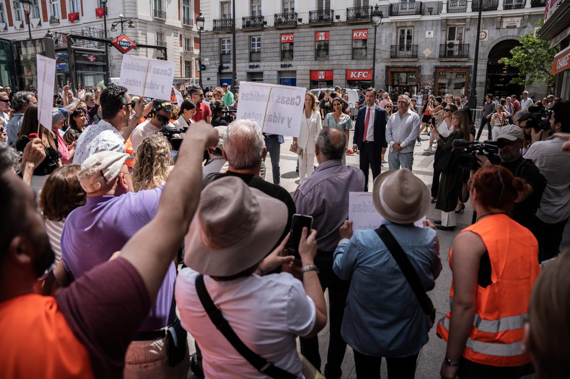 Concentración linea de metro 7B Sol 1